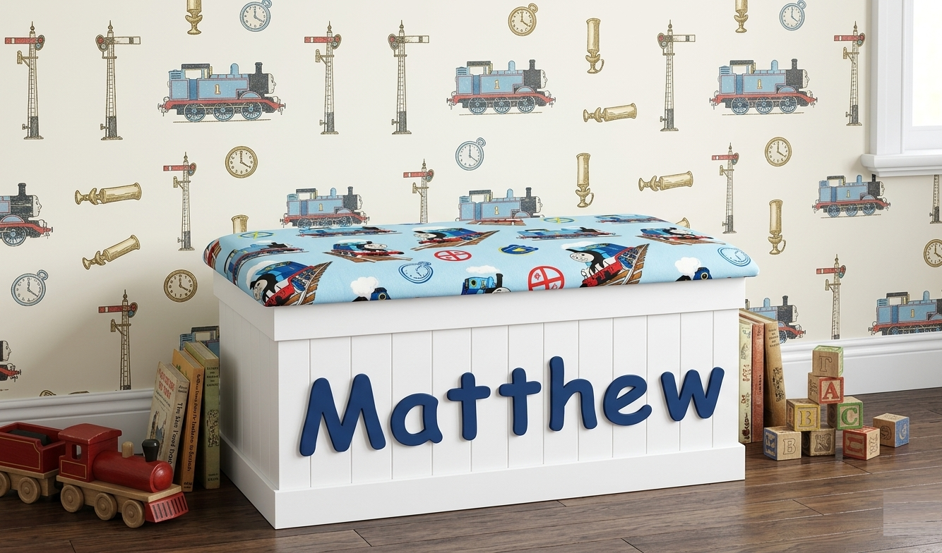 Boys custom toy box