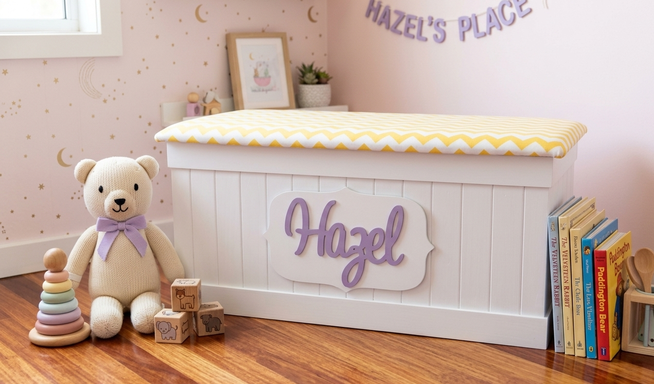 Girls custom toy box