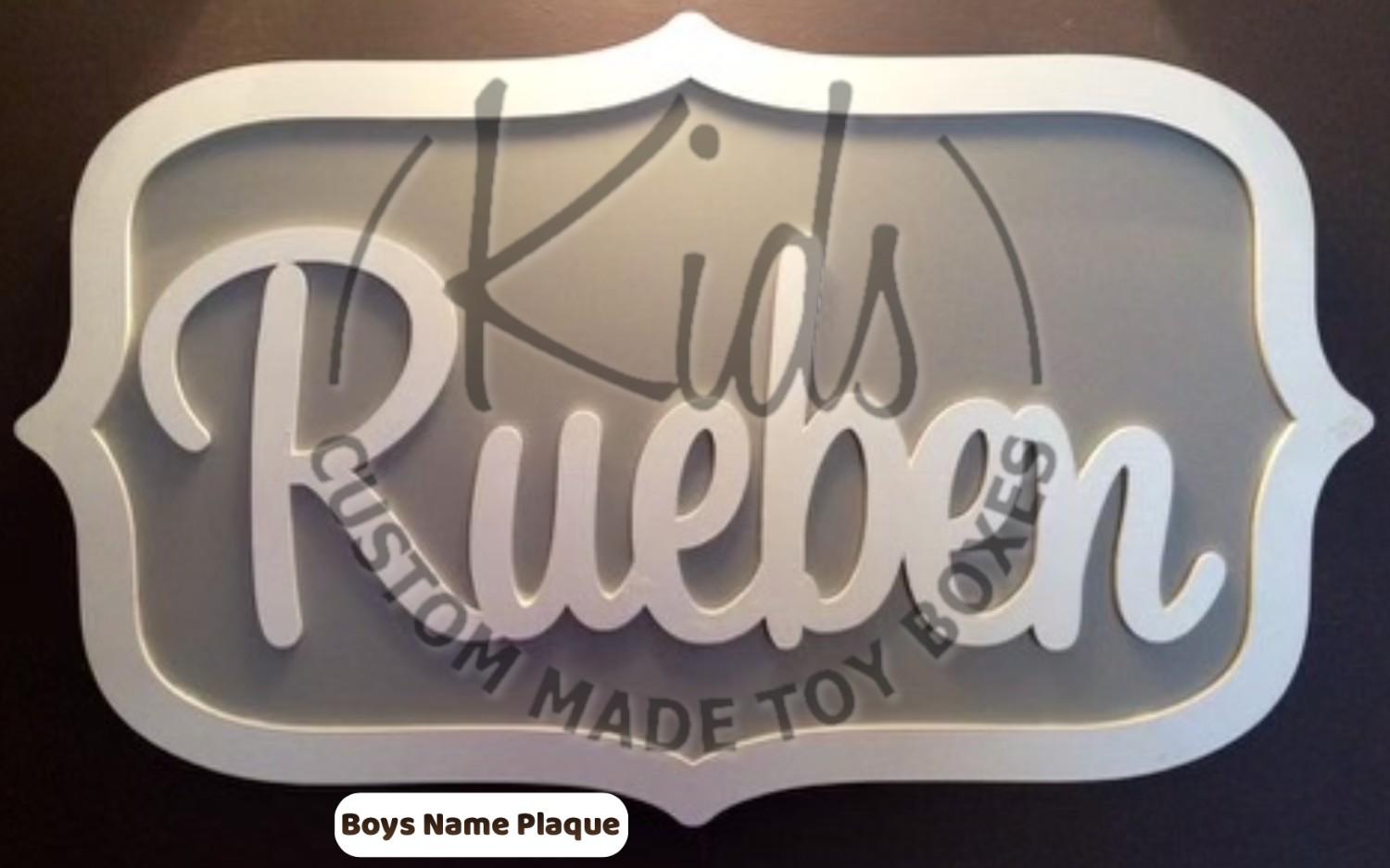 Boys Custom Name Plaque
