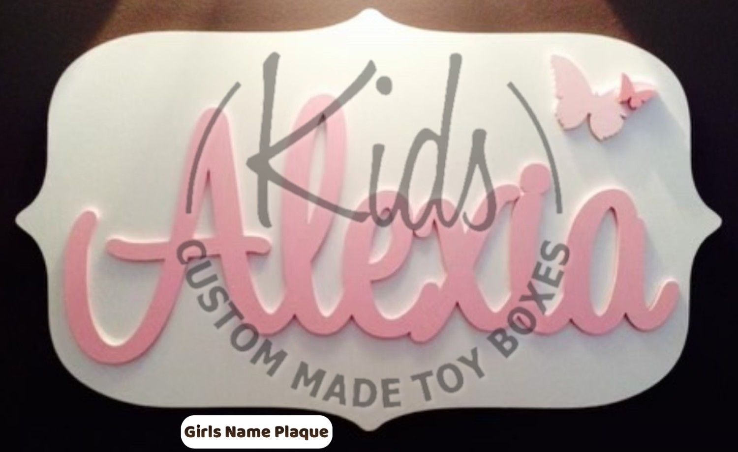Girls Custom Name Plaque