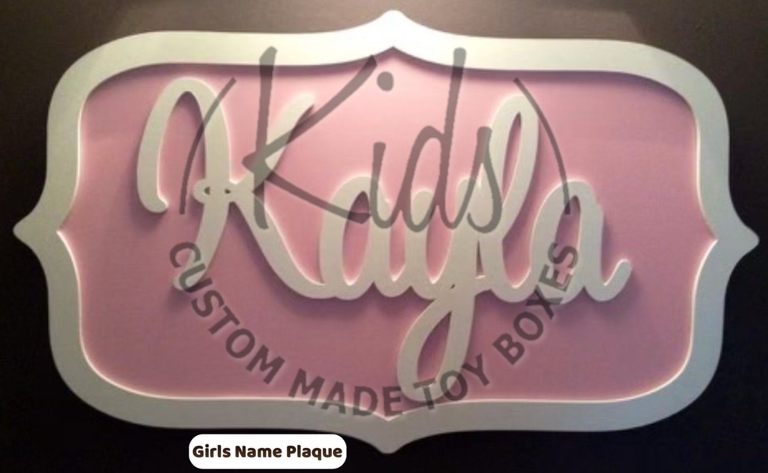 Girls Custom Name Plaque