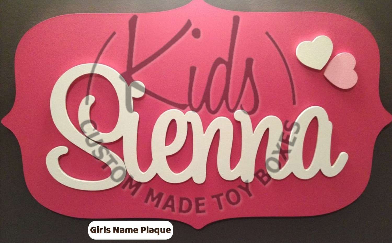 Girls Custom Name Plaque
