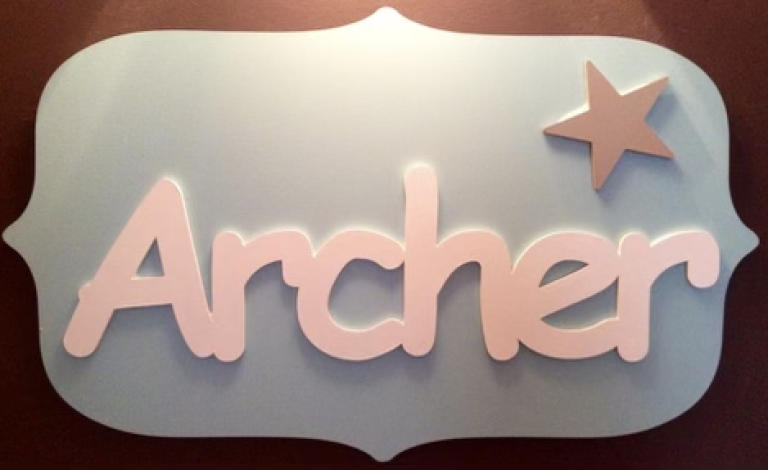 Boys Name Plaque - Archer
